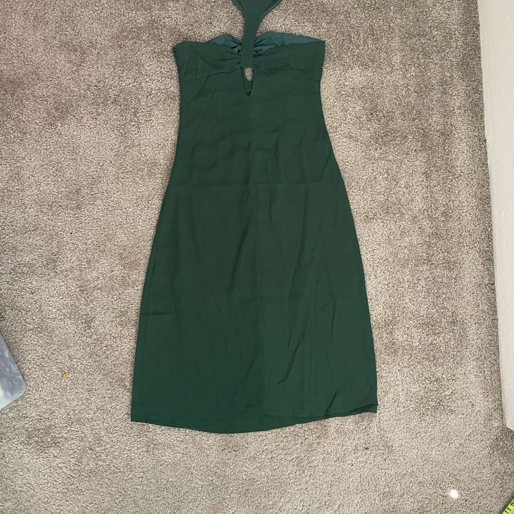 Shein Green Halter Dress - Picture 5 of 12